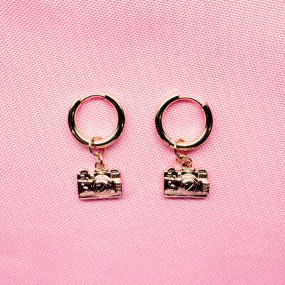 Say Cheese Gold Earrings
