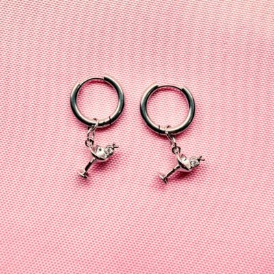 Tini Time Silver Earrings