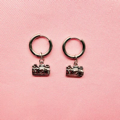 Say Cheese Silver Earrings