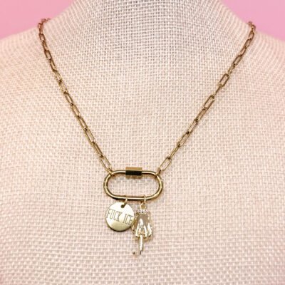 Gold F*ck Ice Necklace