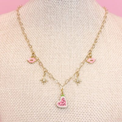 Watermelon Kisses Necklace